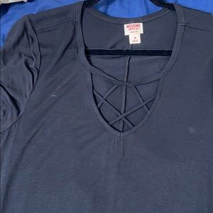 Basic short sleeve black dress
